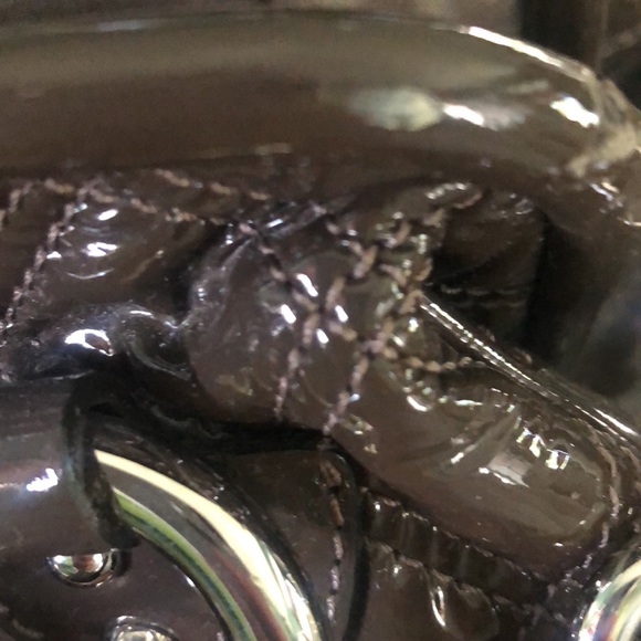 Marc Jacobs Stam Bag Gray Quilted Patent Leather - Picture 14 of 14